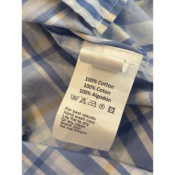 Peter Millar Crown Crafted Mens XL Plaid Button Down Shirt Golf Preppy Easter - Picture 5 of 6